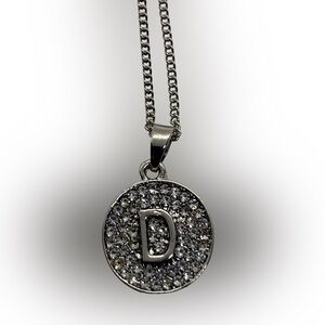 New! Madison Tyler D Initial Sparkle Necklace